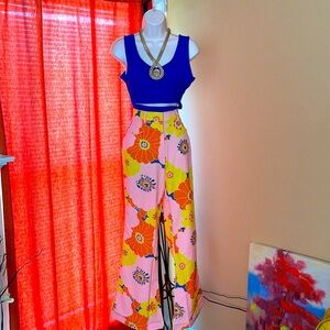 Women’s Floral Wide Leg Spring Pants